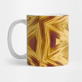 Bold copper striped kaleidoscope Mug